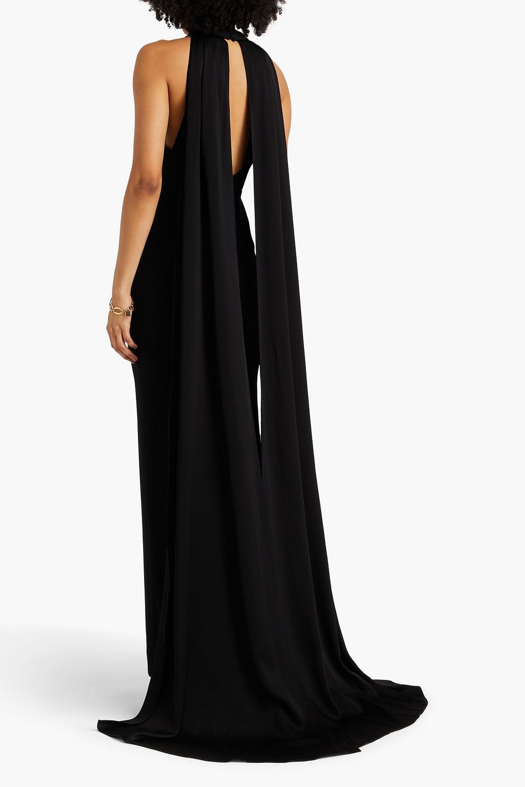 ALEX PERRY Draped satin-crepe gown | THE OUTNET