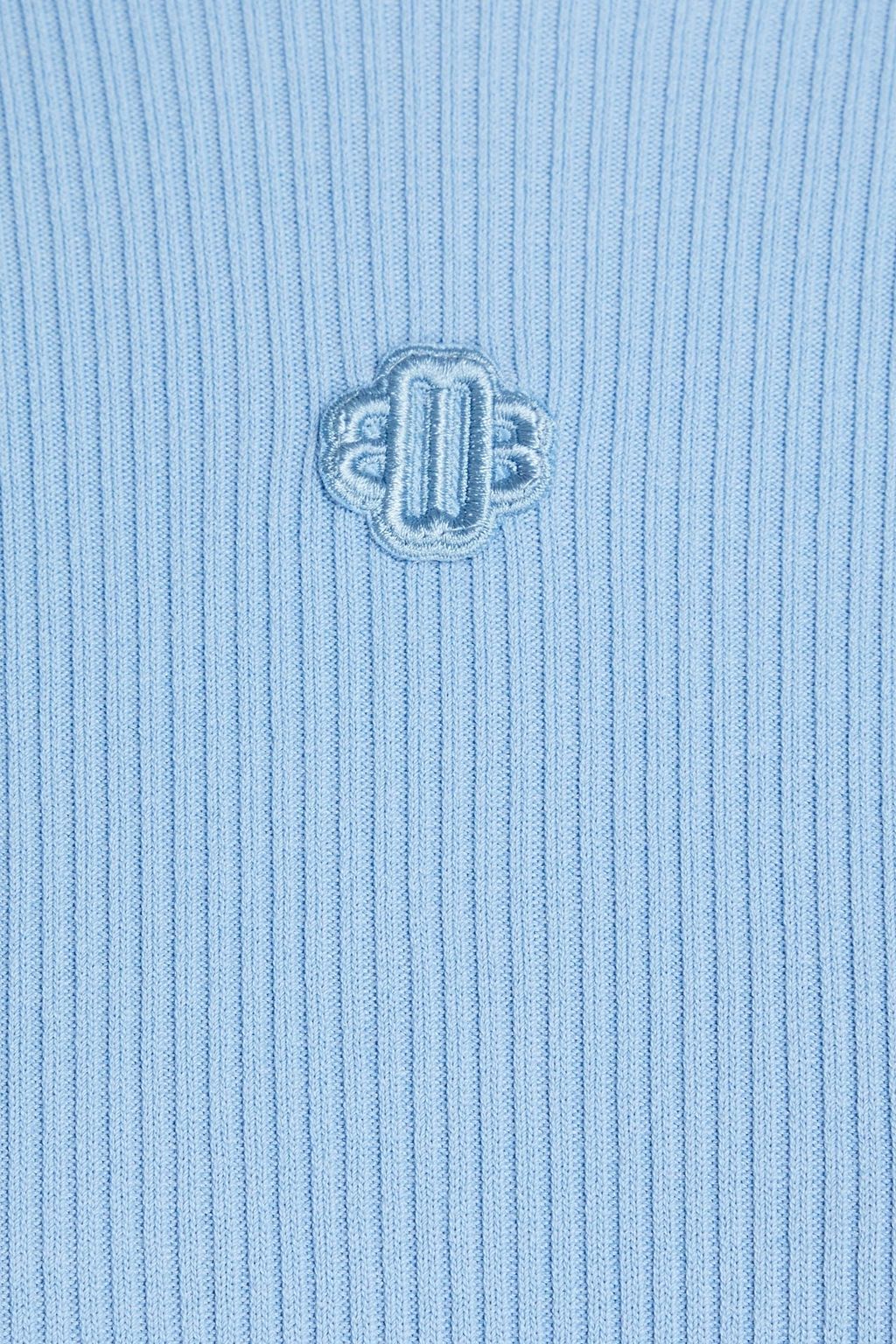 MAJE Ribbed-knit top