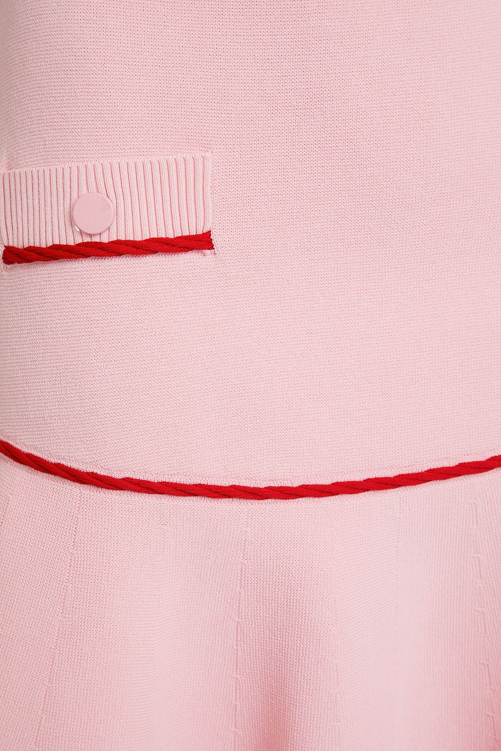 CLAUDIE PIERLOT ストレッチニット ミニスカート ひだ入り バイカラー
