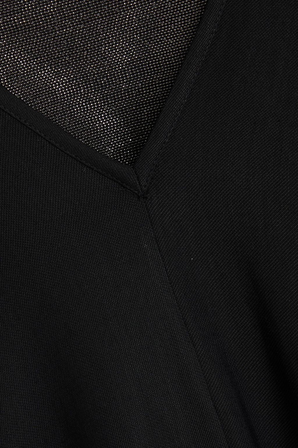 BRUNELLO CUCINELLI ツイル マキシワンピース ビーズ付き レイヤード