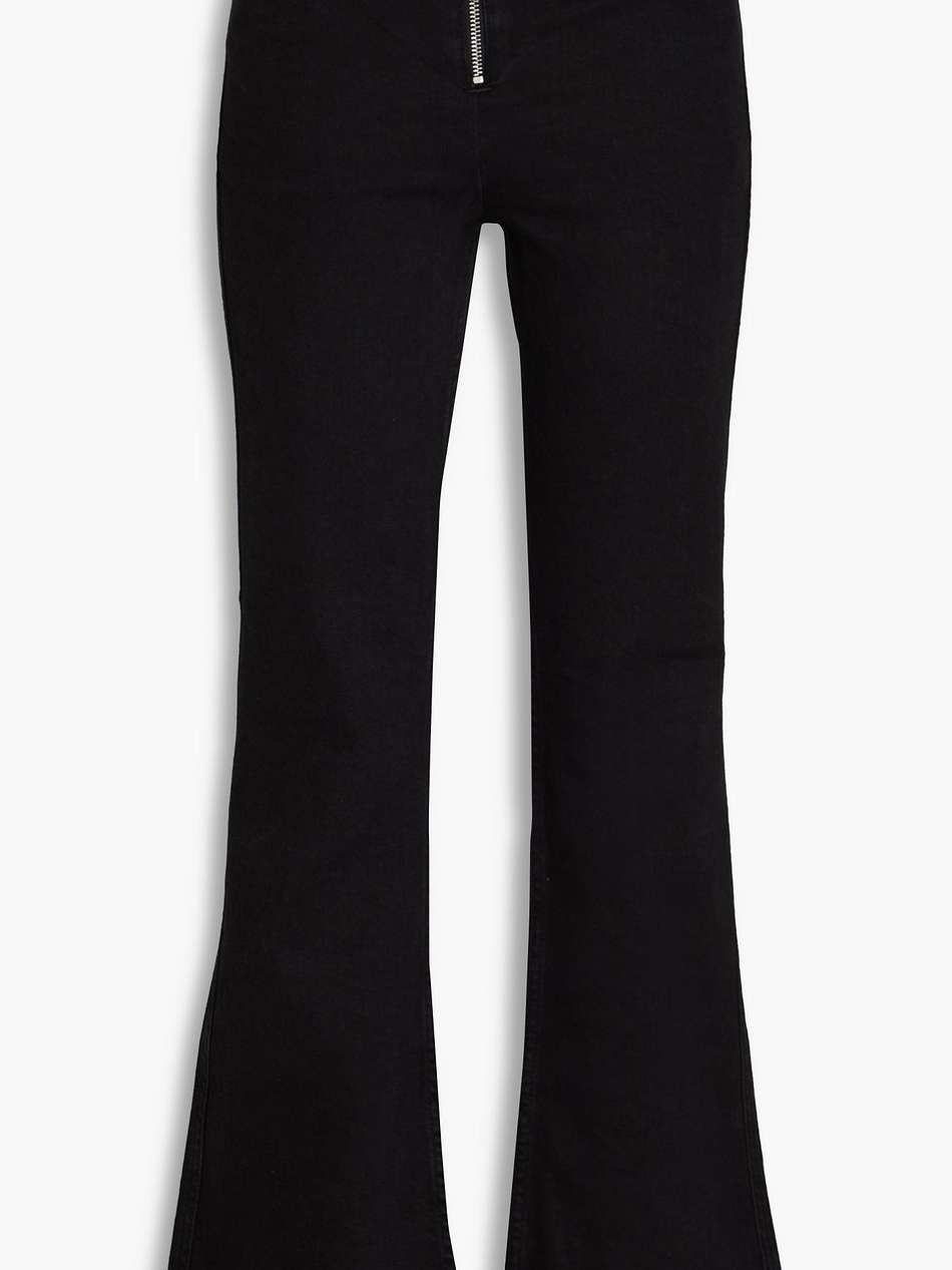high-rise flared jeans