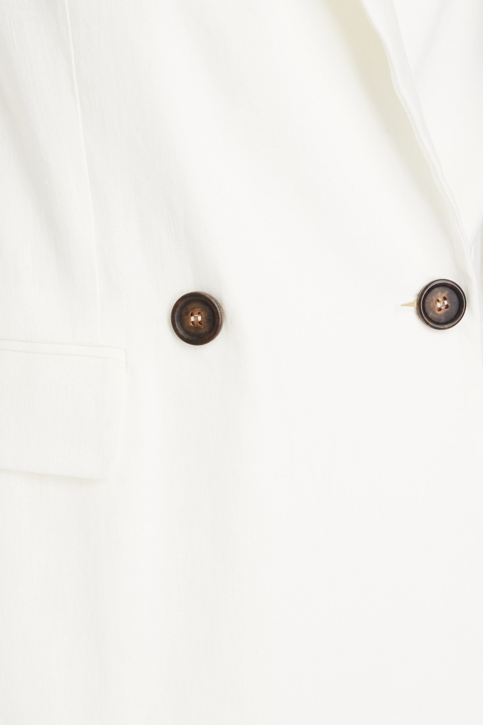 Brunello Cucinelli Double-breasted bead-embellished linen-blend twill blazer thumbnail