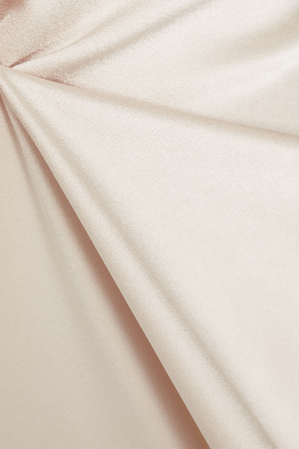 Alice And Olivia Julietta Satin-crepe Mini Dress In Ivory