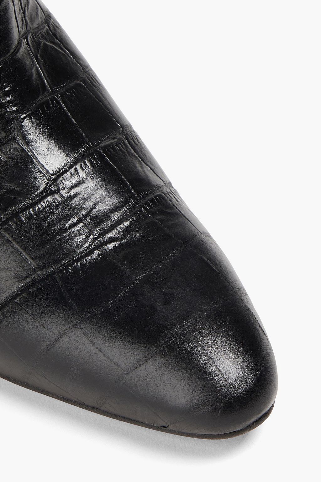 CLAUDIE PIERLOT クロコ風レザー ブーツ