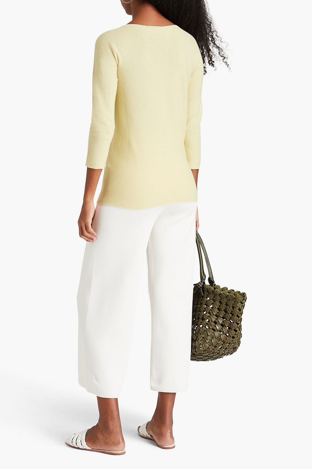 GENTRYPORTOFINO Cotton and cashmere-blend sweater