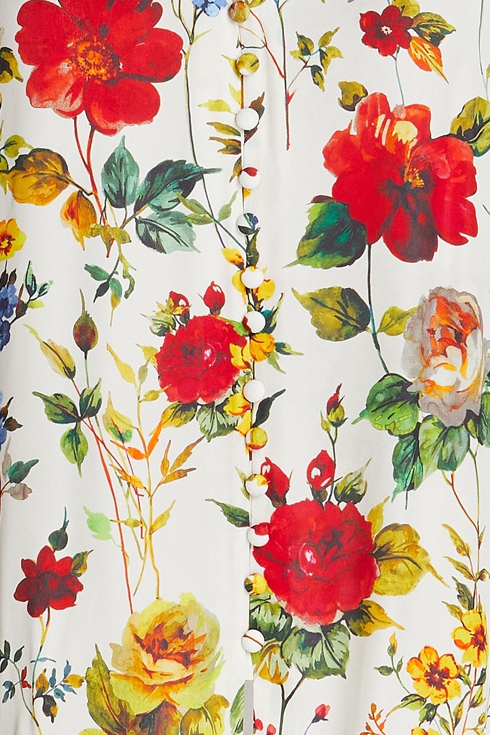 ALICE AND OLIVIA SERENA FLORAL-PRINT TWILL BLOUSE