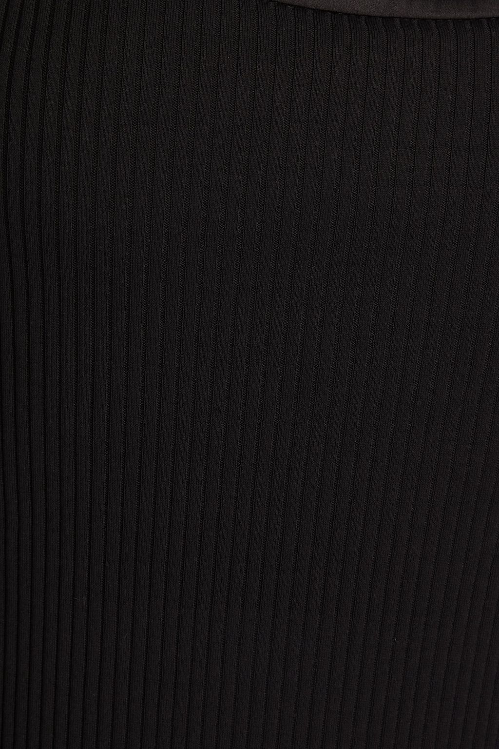 BRUNELLO CUCINELLI Ribbed stretch-cotton jersey midi dress