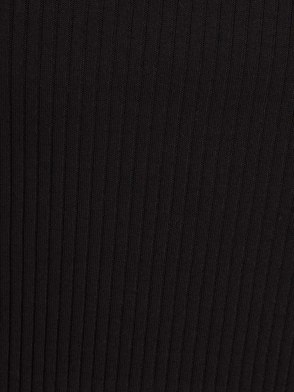 ribbed stretch-cotton jersey midi dress