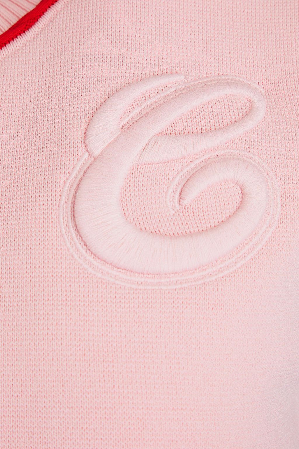 CLAUDIE PIERLOT فيست مصنوع من نسيج محبوك بتصميم مطرّز