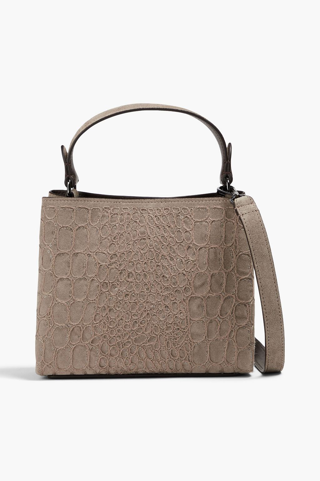 BRUNELLO CUCINELLI Embellished suede tote | THE OUTNET