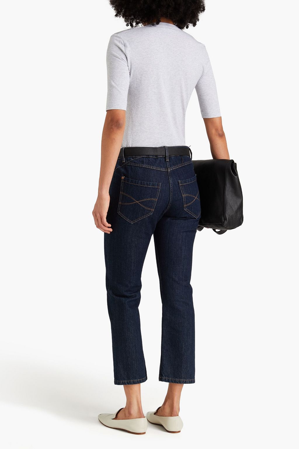 BRUNELLO CUCINELLI T-Shirt aus Baumwoll-Jersey mit Zierperlen