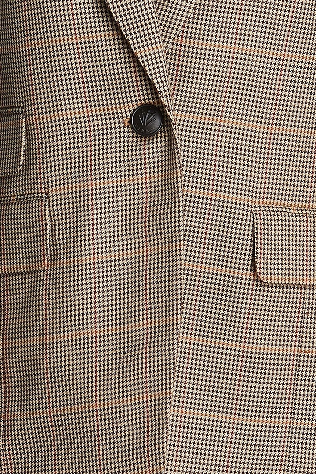 RAG & BONE Foster houndstooth linen and cotton-blend blazer