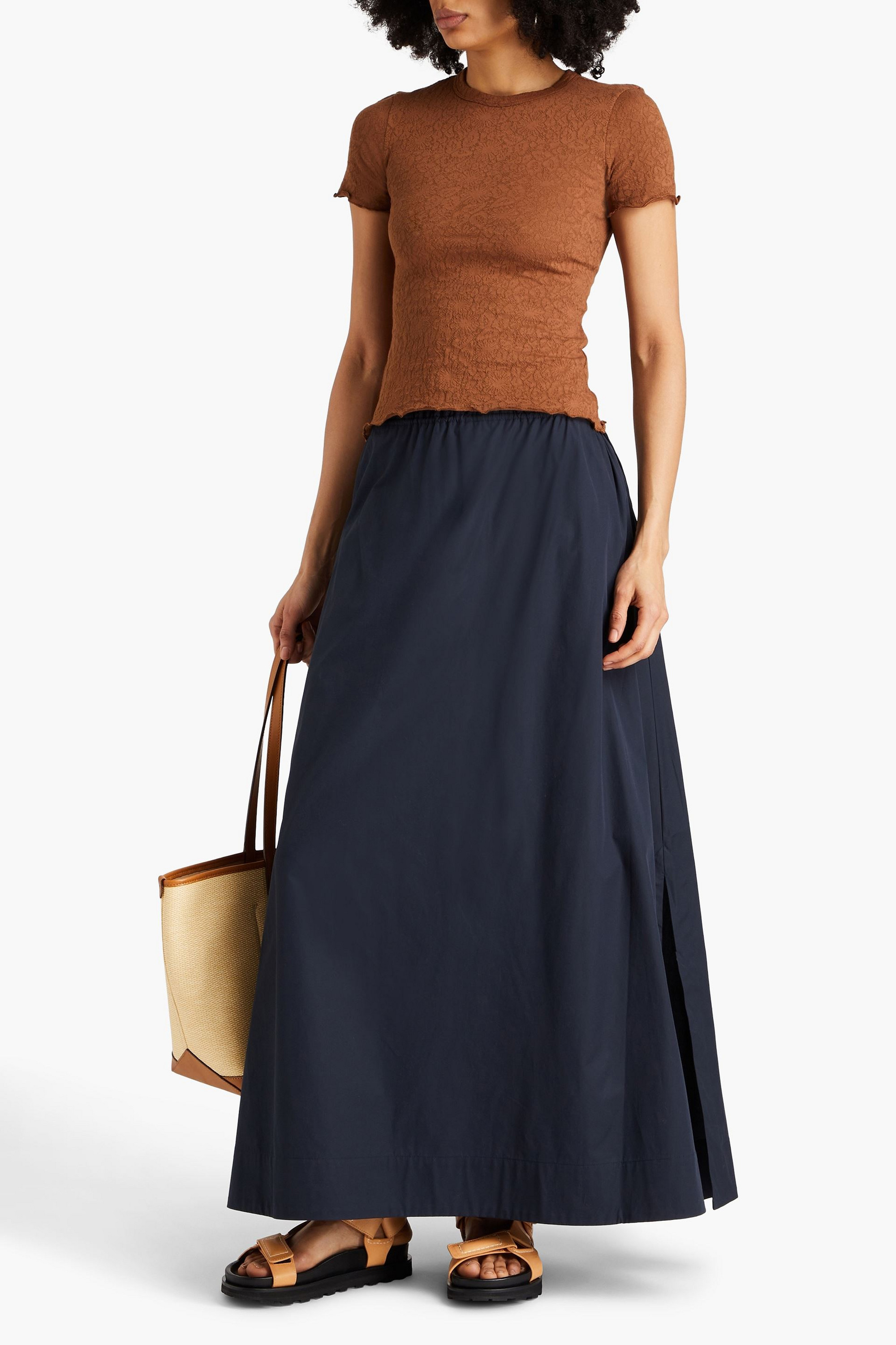 rag & bone Soraya cotton-poplin maxi skirt