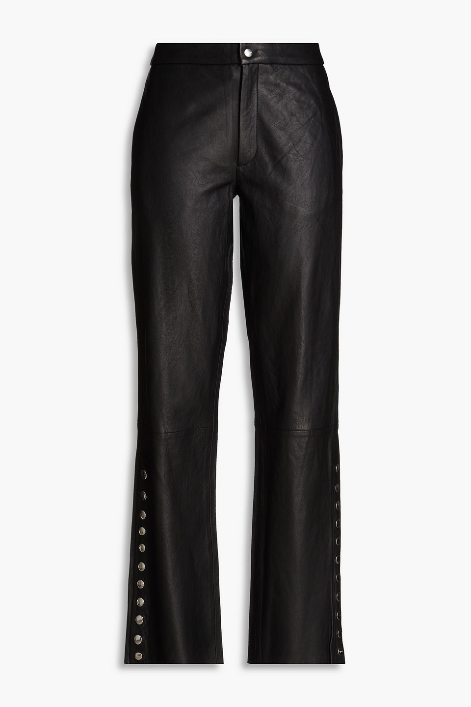 Envelope 1976 Leather Straight-leg Pants In Black