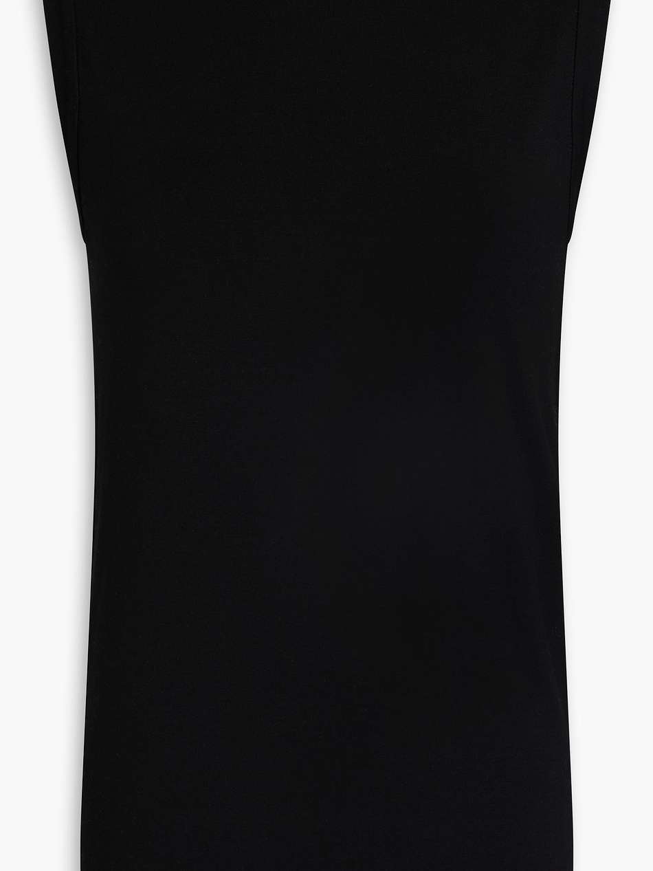 bead-embellished stretch-cotton jersey top
