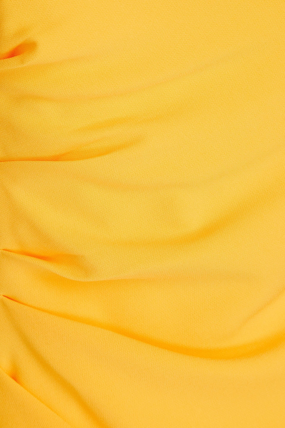 Proenza Schouler Strapless Draped Crepe Top In Saffron