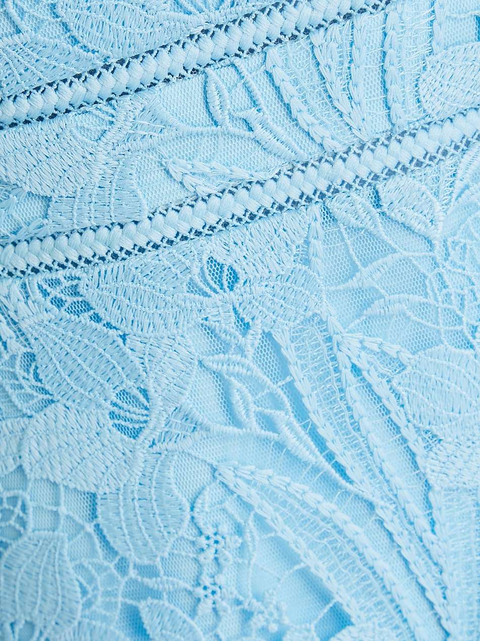 serenity macramé lace midi dress