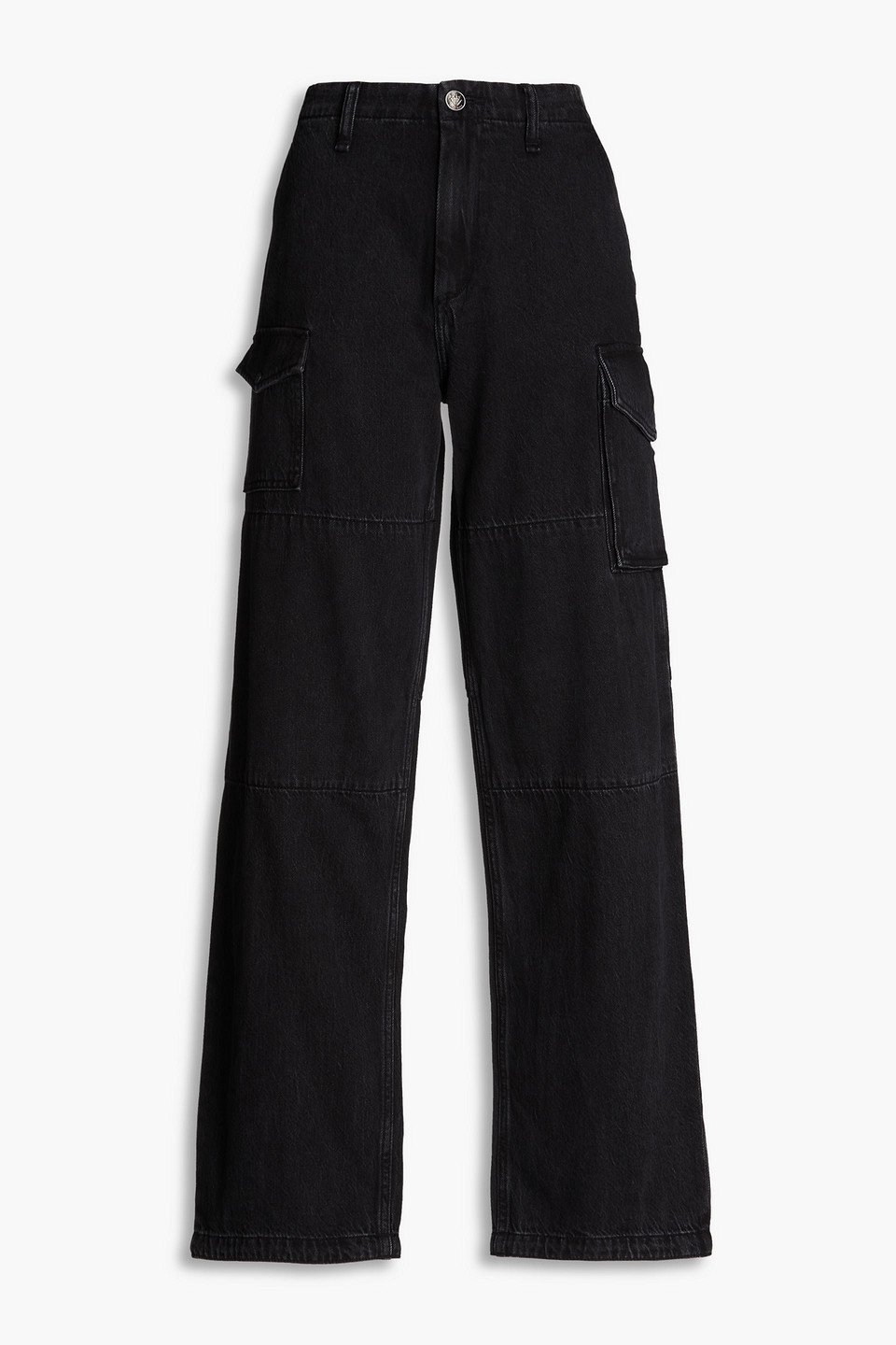 Rag & Bone High-rise Wide-leg Jeans In Black