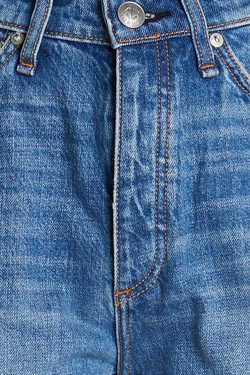 RAG & BONE جينز “أليكس” بأرجل مستقيمة وخصر عالٍ وبتأثير معتق