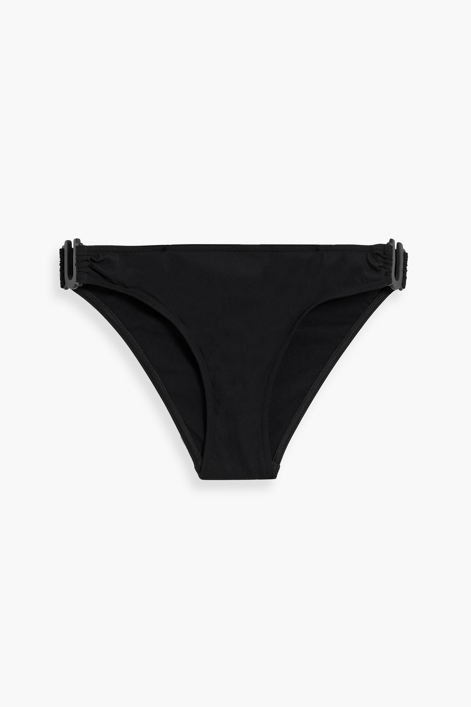Zimmermann Embellished Mid-rise Bikini Briefs In Black