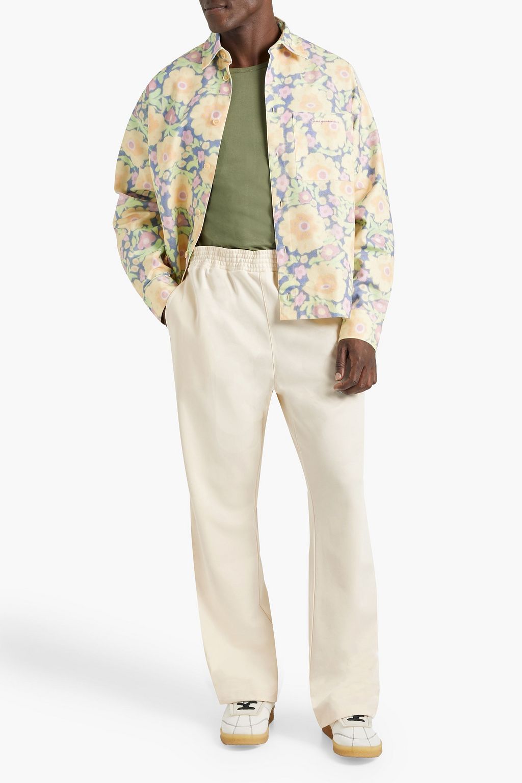 JW ANDERSON Snap-detailed jersey track pants