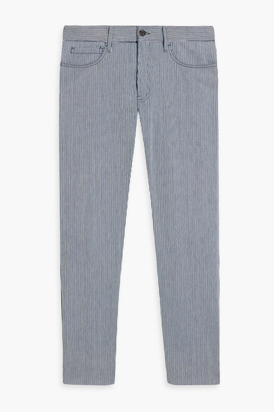 Gabriela Hearst Navy & White Austin Trousers In Blue