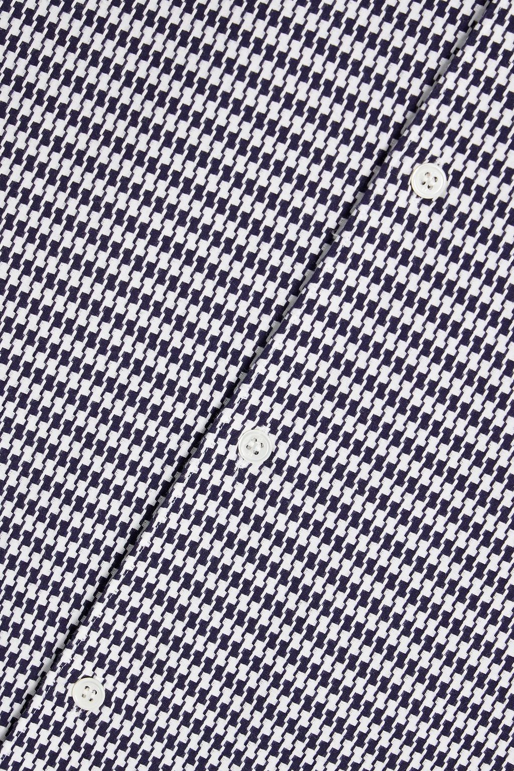 GABRIELA HEARST Quevedo houndstooth cotton-jacquard shirt