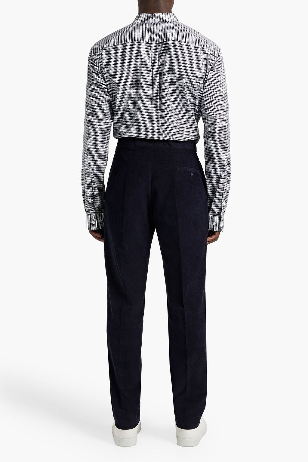 GABRIELA HEARST Quevedo houndstooth cotton-jacquard shirt
