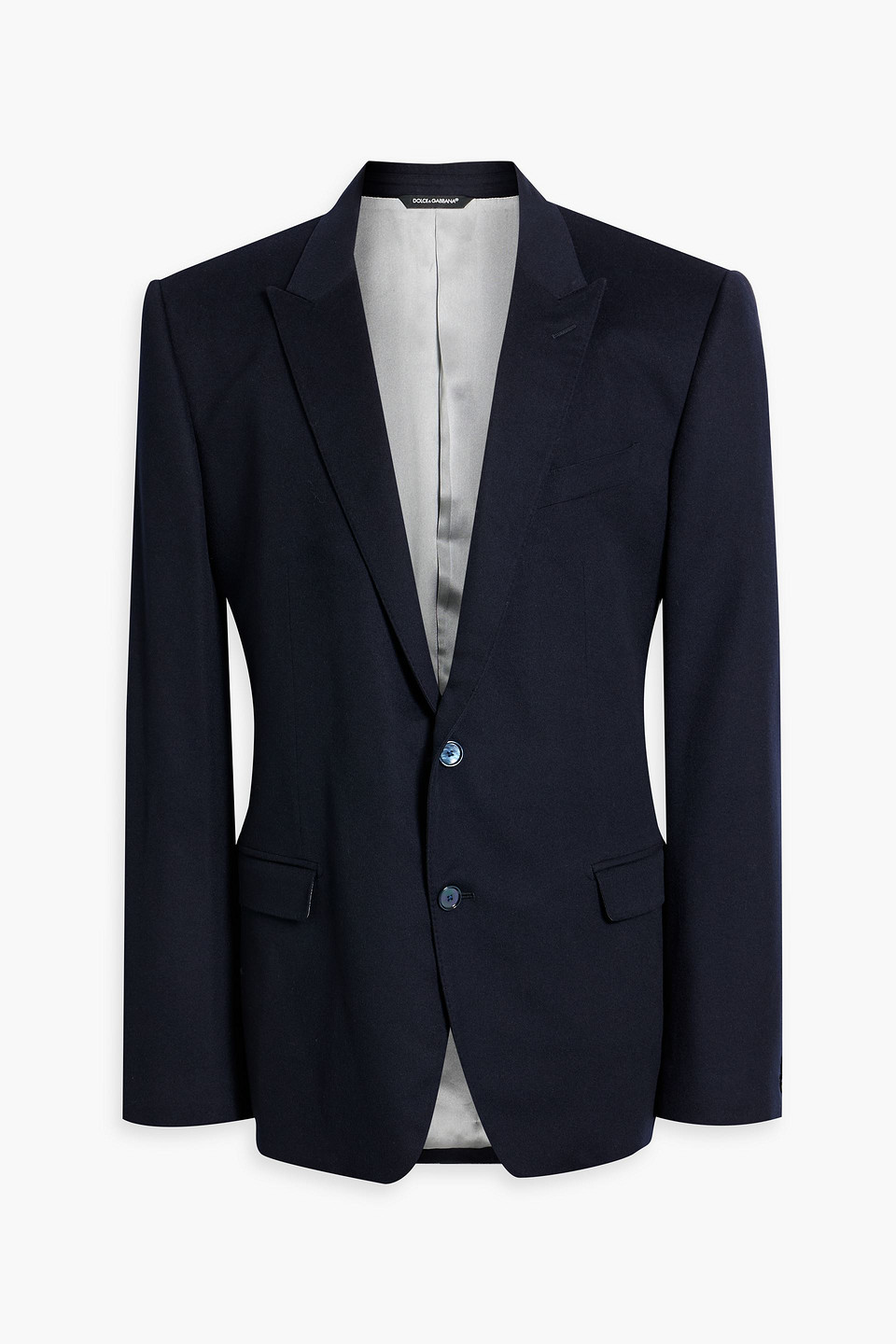 Dolce & Gabbana Cashmere And Silk-blend Felt Blazer In Midnight Blue