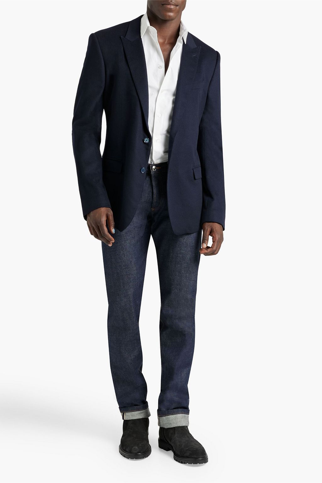 DOLCE&GABBANA Cashmere and silk-blend felt blazer