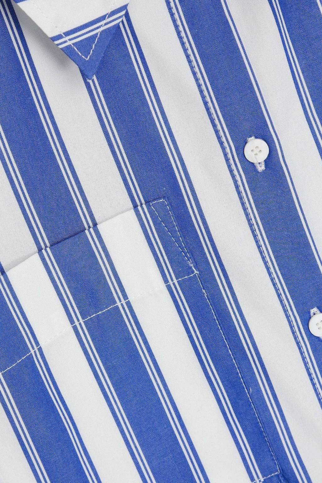 CLAUDIE PIERLOT قميص من قطن بوبلين بتصميم مخطط