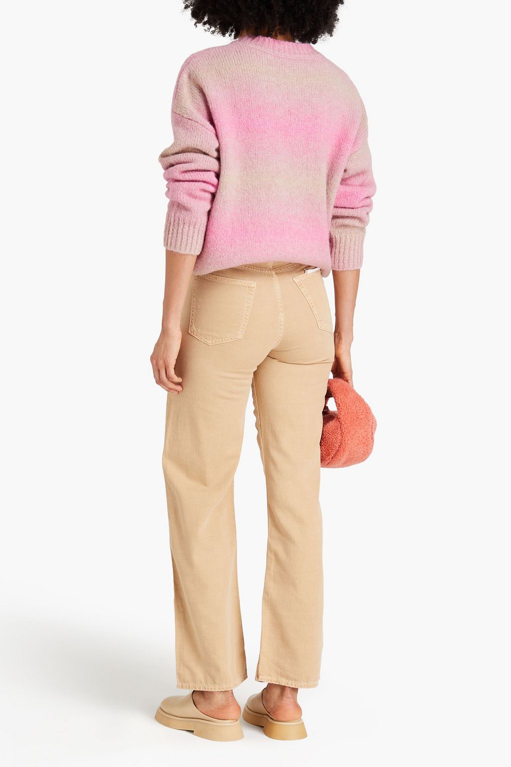 RAG & BONE كنزة رياضية ’’هولي’’ مصنوعة من مزيج الألبكة بتصميم متدرّج الألوان
