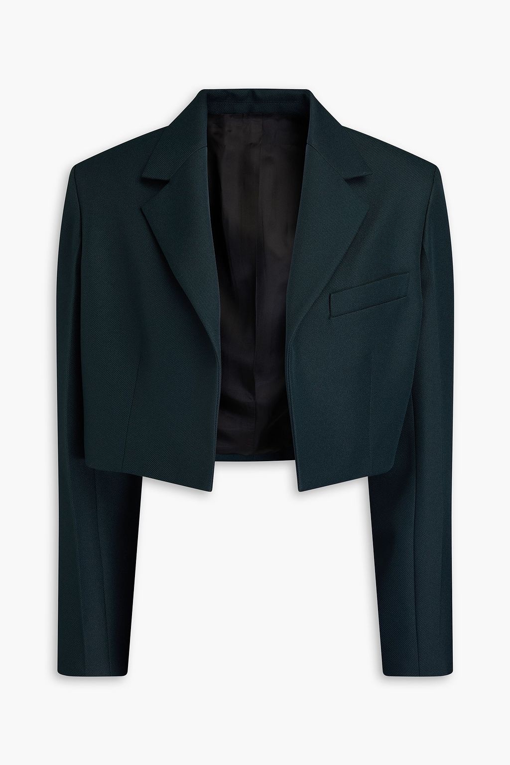 VICTORIA BECKHAM Cropped gabardine blazer | THE OUTNET