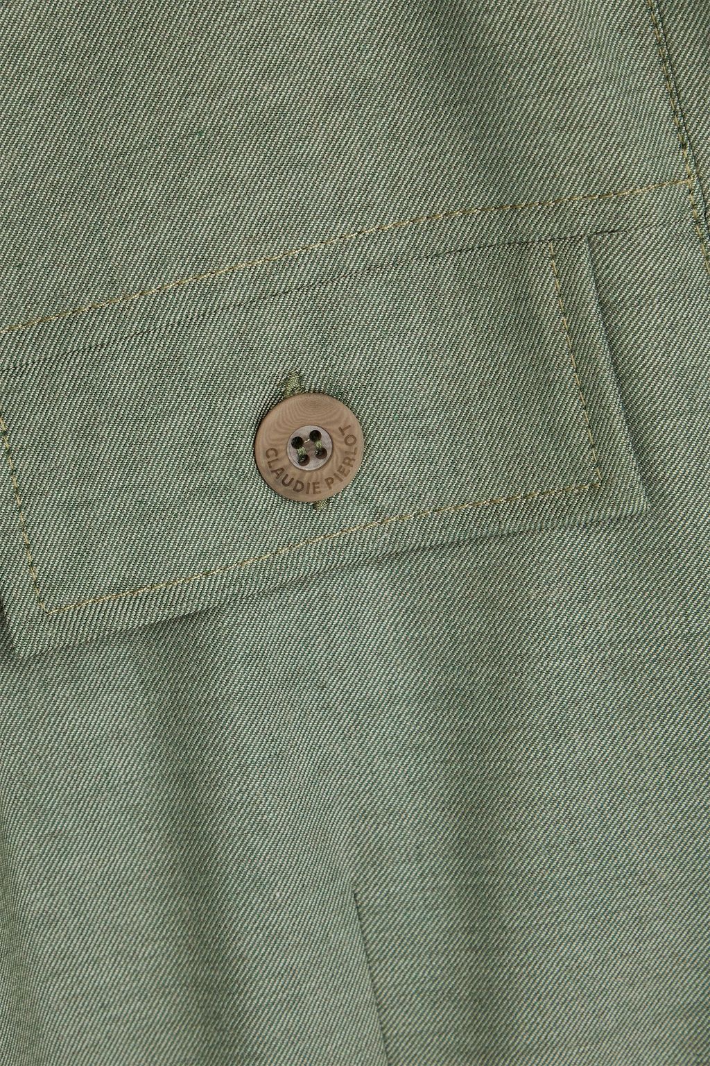 CLAUDIE PIERLOT بلاي سوت مصنوع من التويل ومزود بحزام