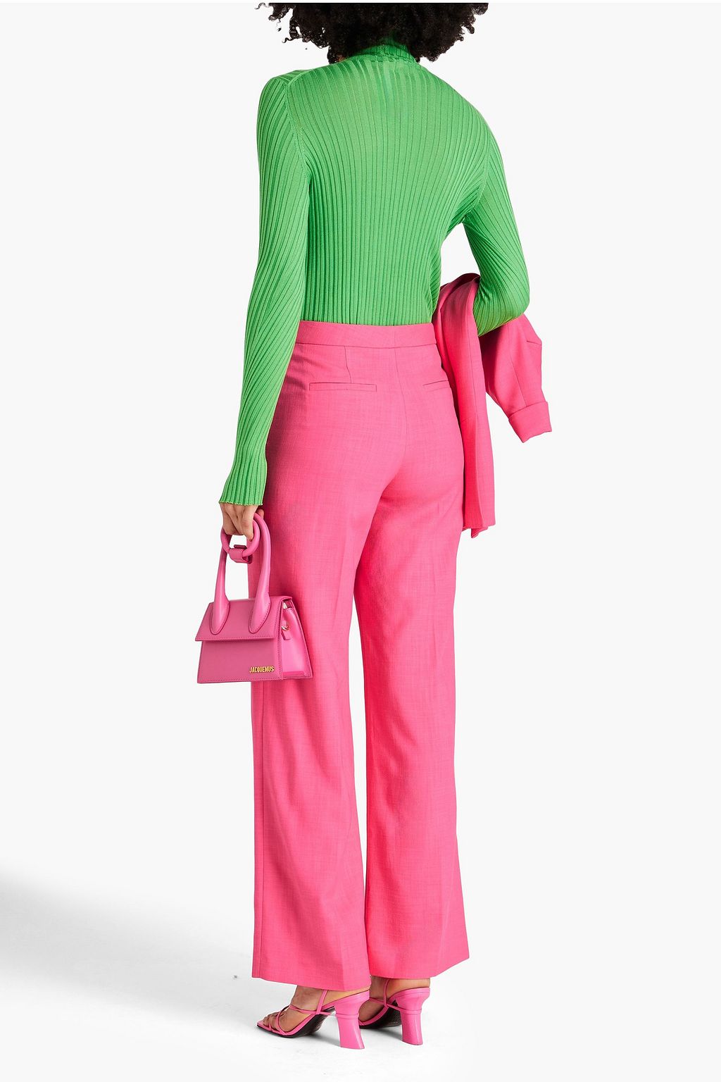 CLAUDIE PIERLOT 슬러브 우븐 스트레이트 레그 팬츠