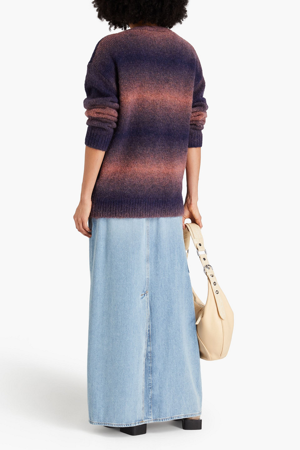 Rag & Bone Holly Wool-blend Cardigan In Navy
