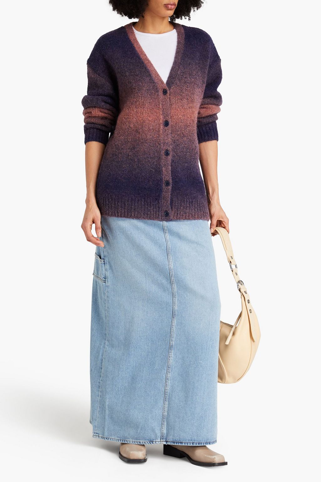 RAG & BONE アルパカ混 カーディガン グラデーション