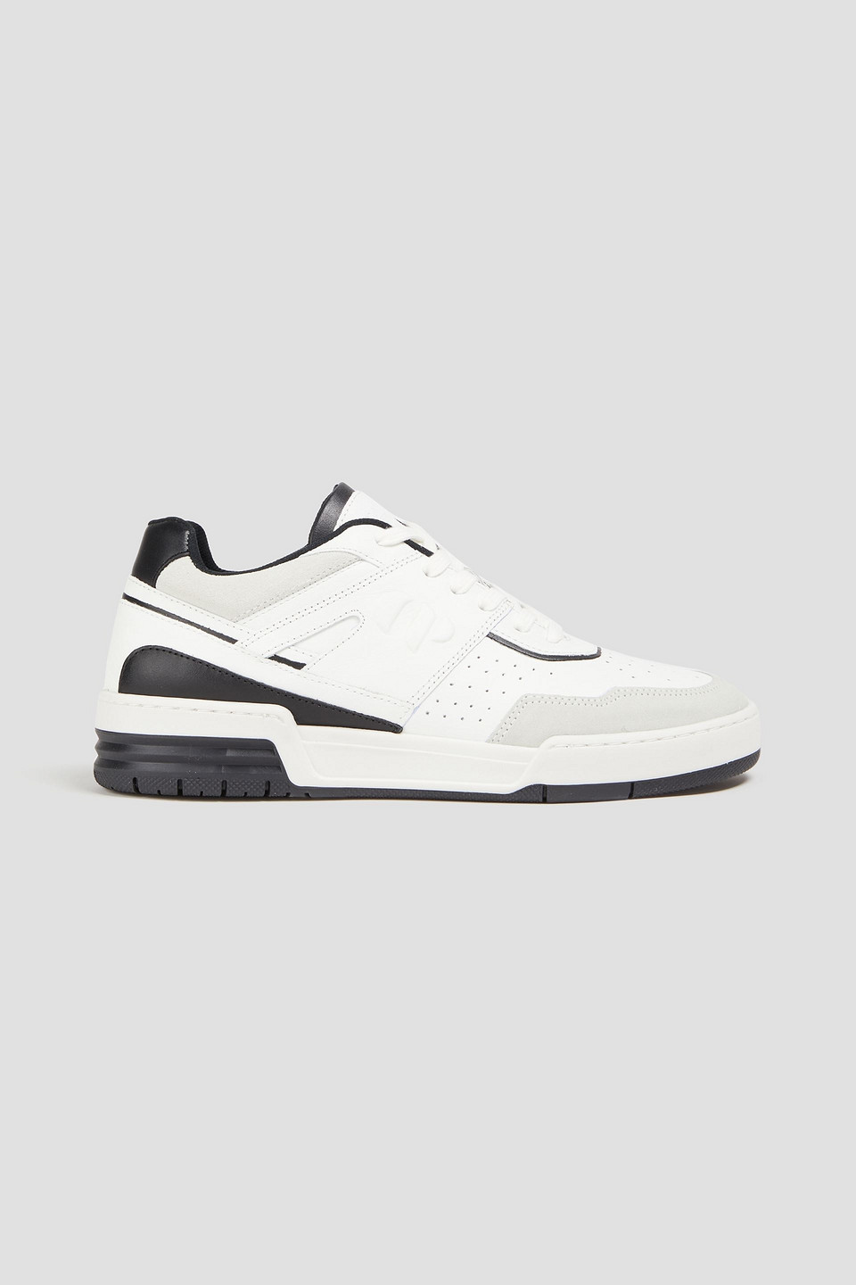 Claudie Pierlot - Suede-trimmed leather sneakers - White - EU 36