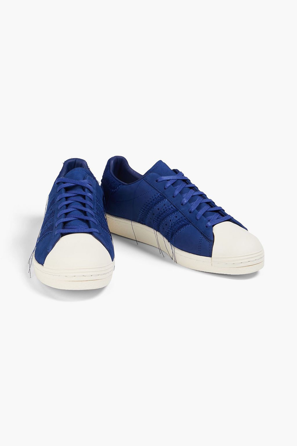 Y-3 Superstar suede and nubuck sneakers