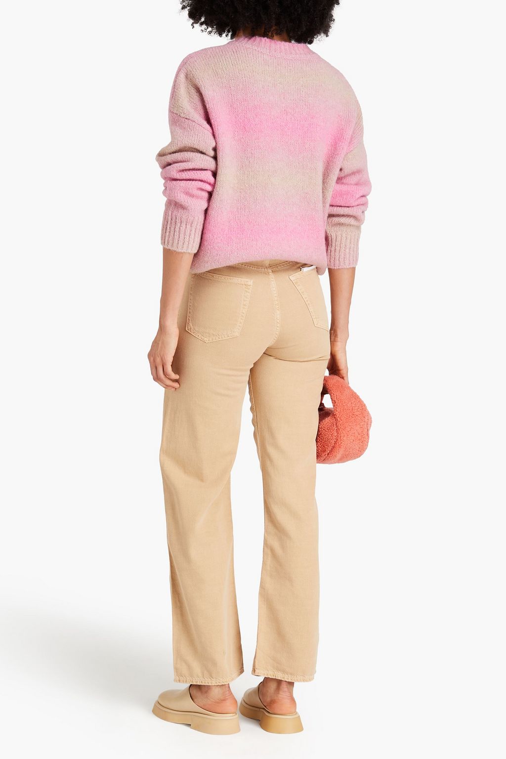 RAG & BONE جينز ’’لوغان’’ بأرجل واسعة وبخصر عالٍ