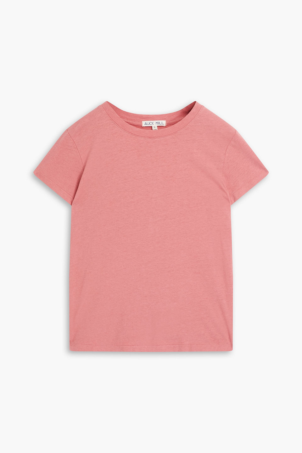 Alex Mill Prospect Linen And Cotton-blend T-shirt In Antique Rose