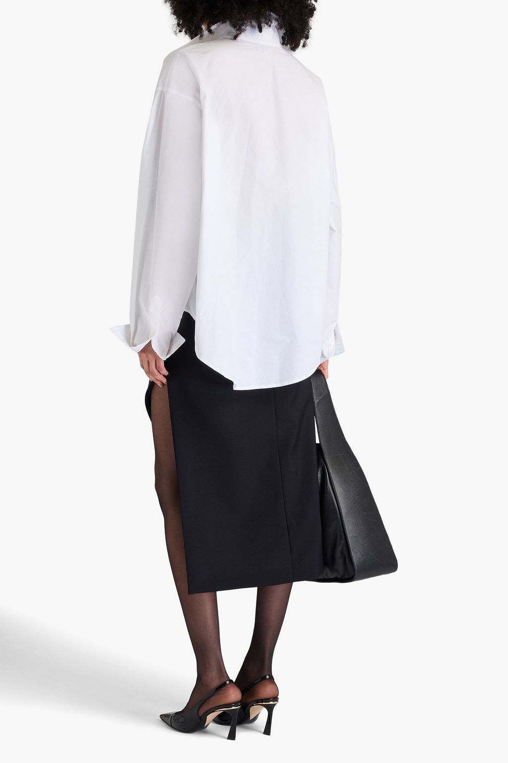 BALENCIAGA Oversized cotton-poplin shirt