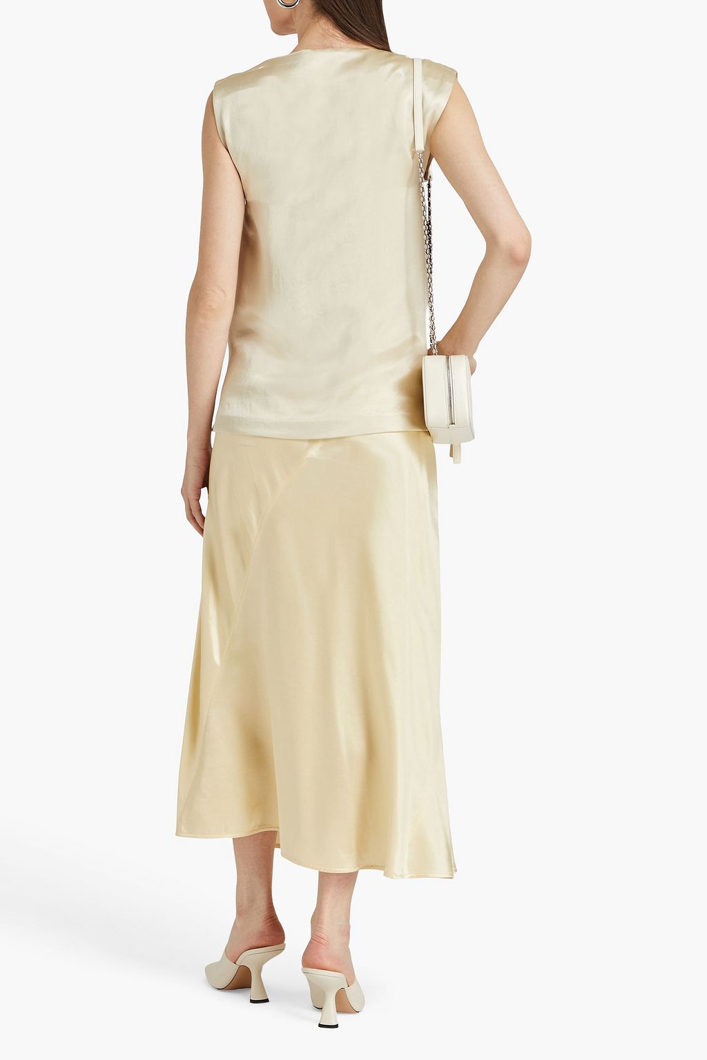 JIL SANDER بلوزة مصنوعة من ساتان كريب