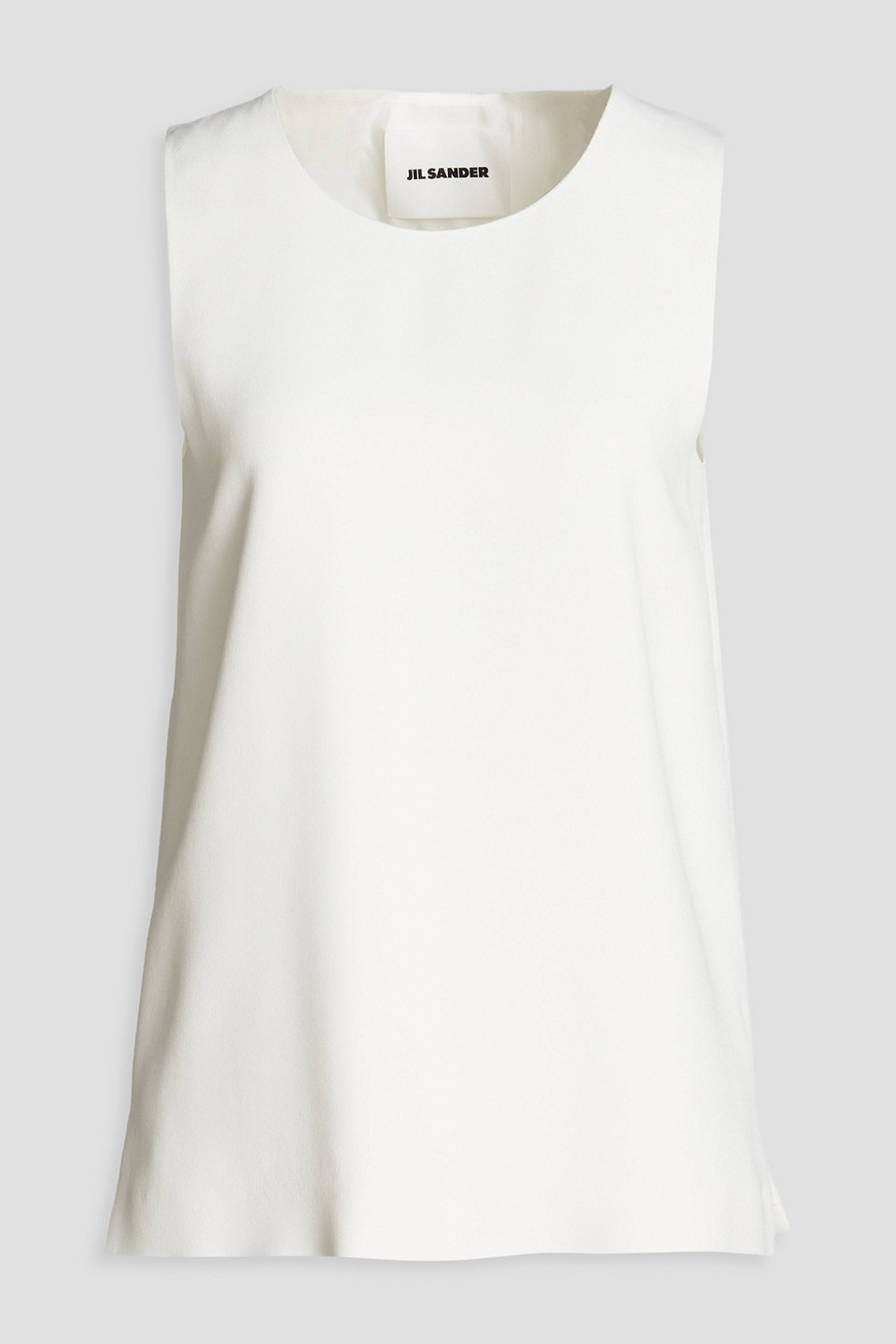 Jil Sander Crepe Top In White