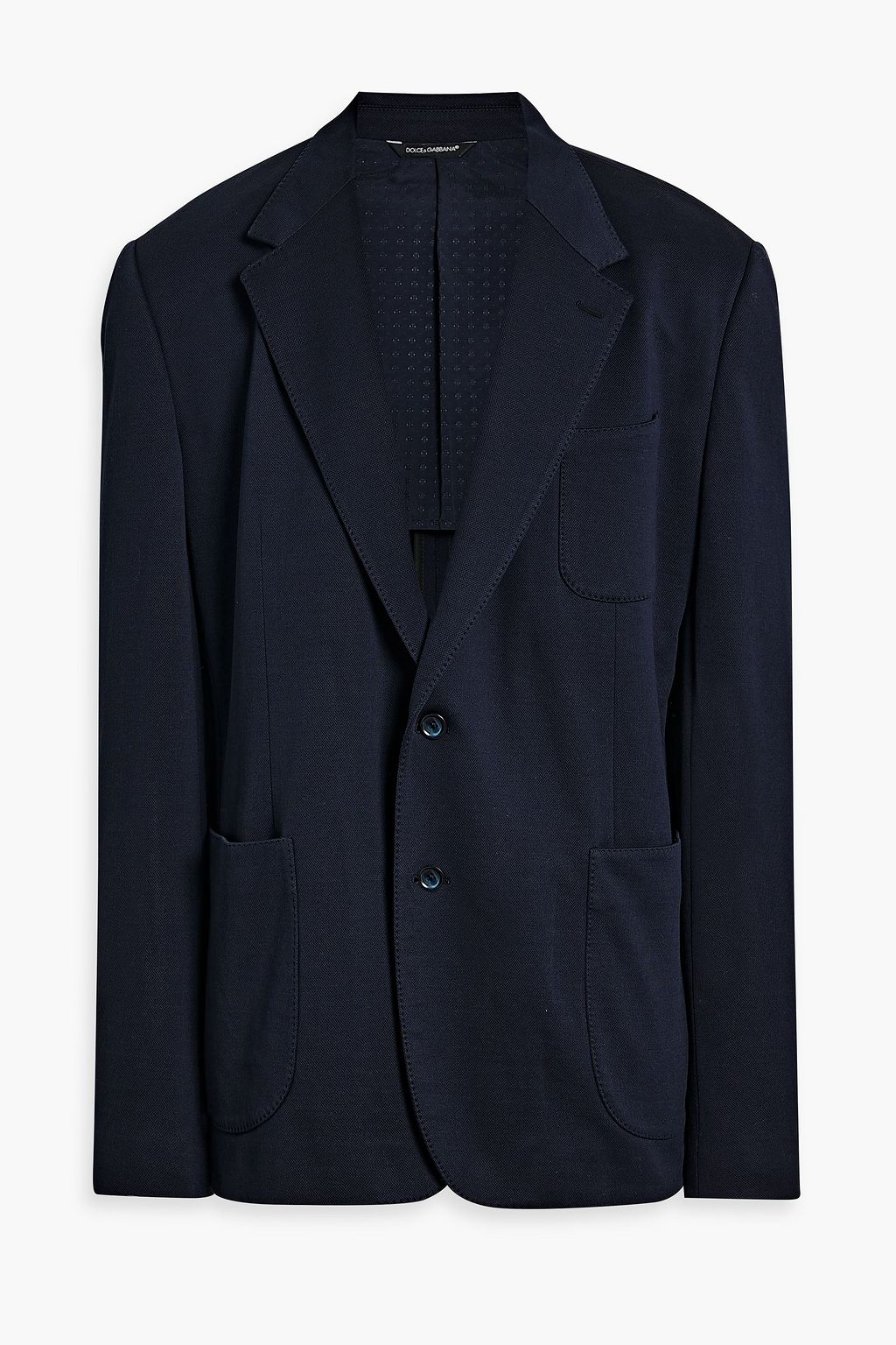 DOLCE GABBANA Cotton blend pique blazer THE OUTNET