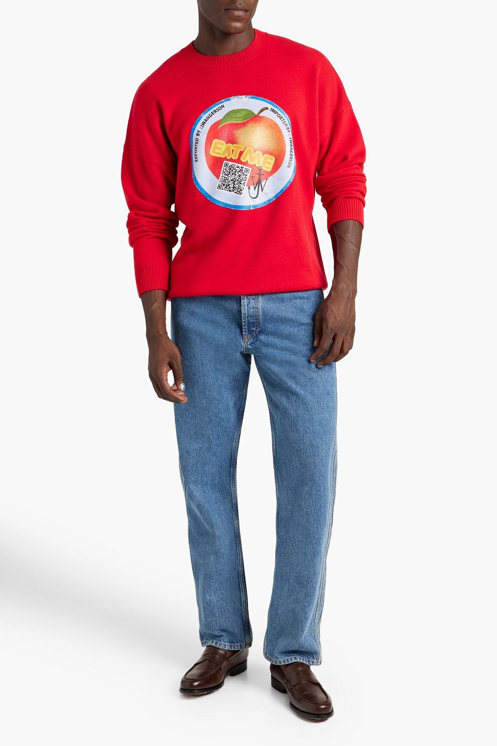 JW ANDERSON Printed knitted sweater