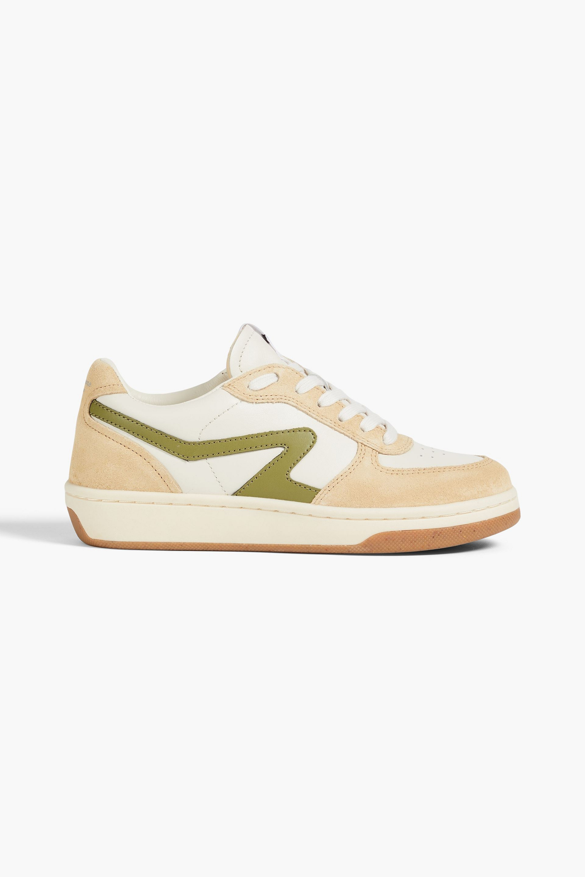 rag & bone Retro Court leather and suede sneakers