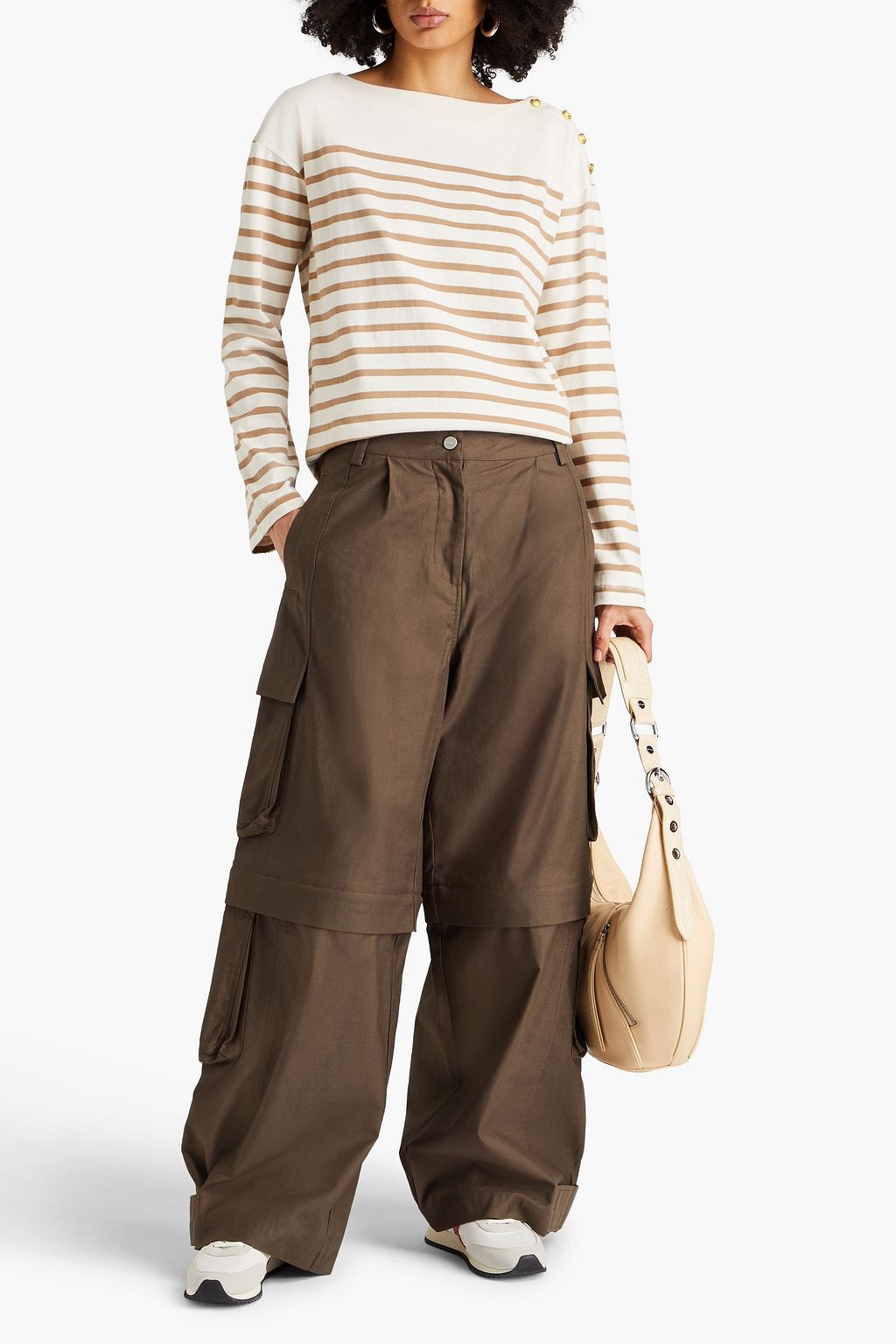 RAG & BONE 스트라이프 코튼 저지 탑