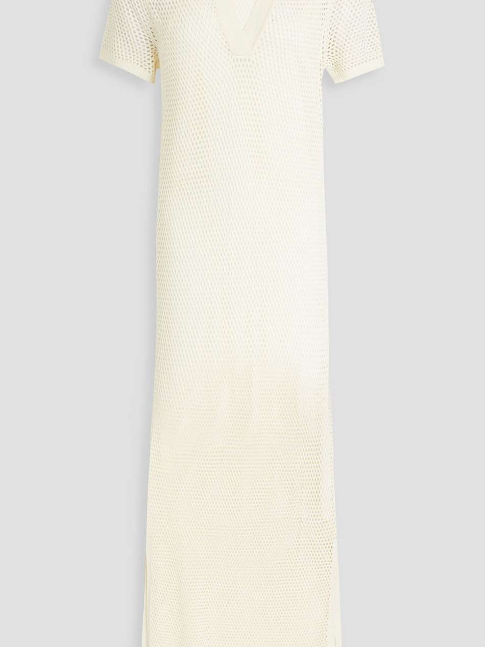 leah open-knit maxi dress