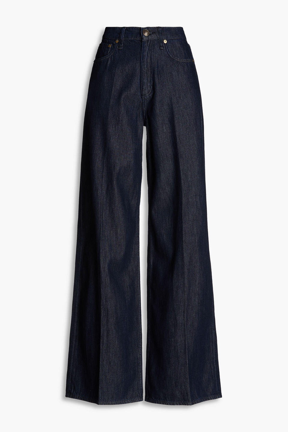 Rag & Bone Sofie High-rise Wide-leg Jeans In Dark Denim